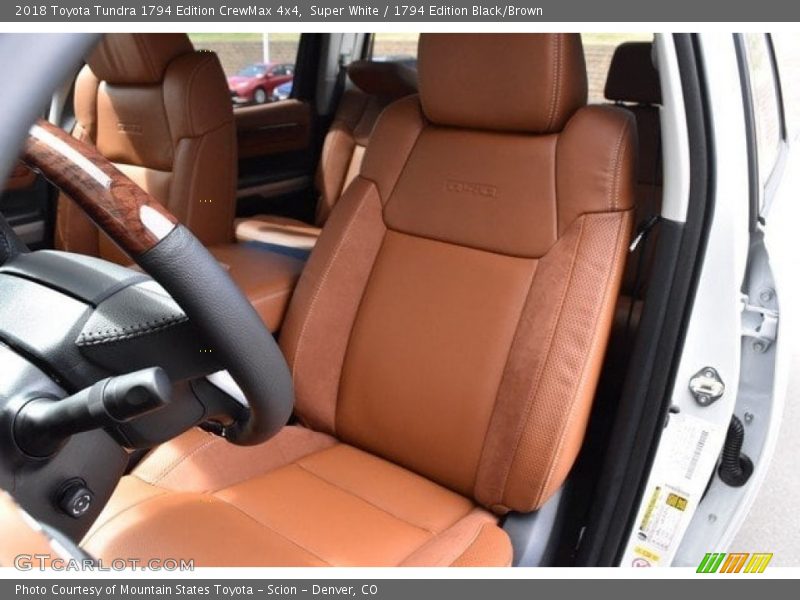 Super White / 1794 Edition Black/Brown 2018 Toyota Tundra 1794 Edition CrewMax 4x4