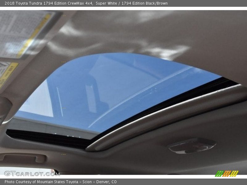Super White / 1794 Edition Black/Brown 2018 Toyota Tundra 1794 Edition CrewMax 4x4