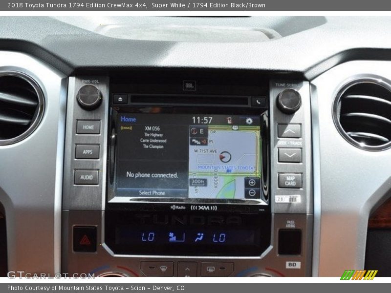 Super White / 1794 Edition Black/Brown 2018 Toyota Tundra 1794 Edition CrewMax 4x4