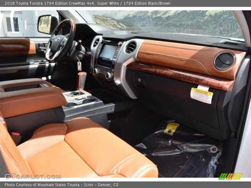 Super White / 1794 Edition Black/Brown 2018 Toyota Tundra 1794 Edition CrewMax 4x4