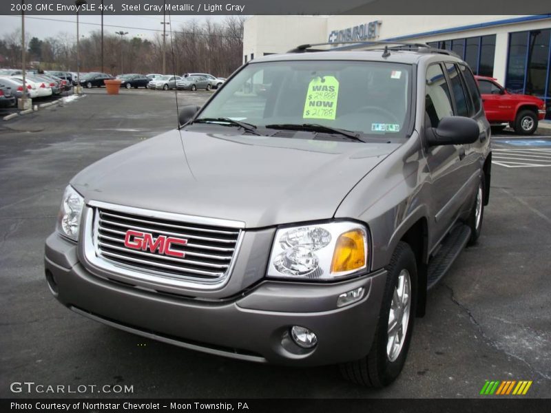 Steel Gray Metallic / Light Gray 2008 GMC Envoy SLE 4x4