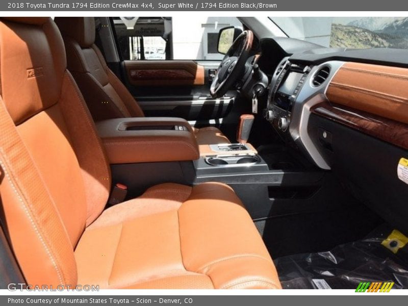 Super White / 1794 Edition Black/Brown 2018 Toyota Tundra 1794 Edition CrewMax 4x4