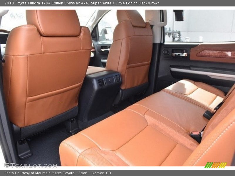 Super White / 1794 Edition Black/Brown 2018 Toyota Tundra 1794 Edition CrewMax 4x4