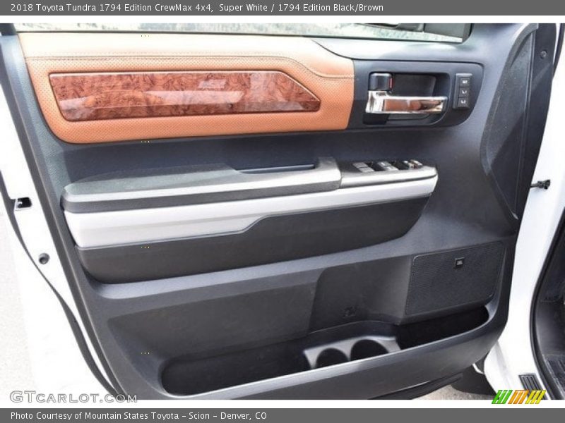 Super White / 1794 Edition Black/Brown 2018 Toyota Tundra 1794 Edition CrewMax 4x4
