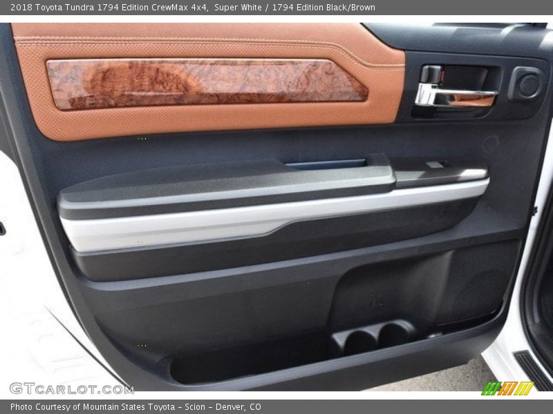 Super White / 1794 Edition Black/Brown 2018 Toyota Tundra 1794 Edition CrewMax 4x4
