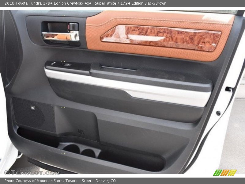 Super White / 1794 Edition Black/Brown 2018 Toyota Tundra 1794 Edition CrewMax 4x4