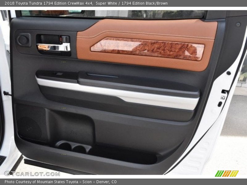 Super White / 1794 Edition Black/Brown 2018 Toyota Tundra 1794 Edition CrewMax 4x4