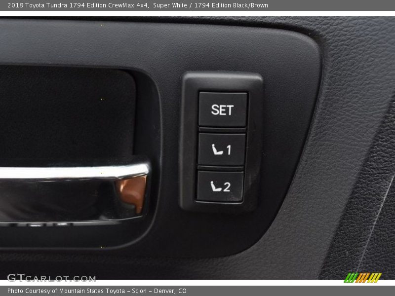 Super White / 1794 Edition Black/Brown 2018 Toyota Tundra 1794 Edition CrewMax 4x4