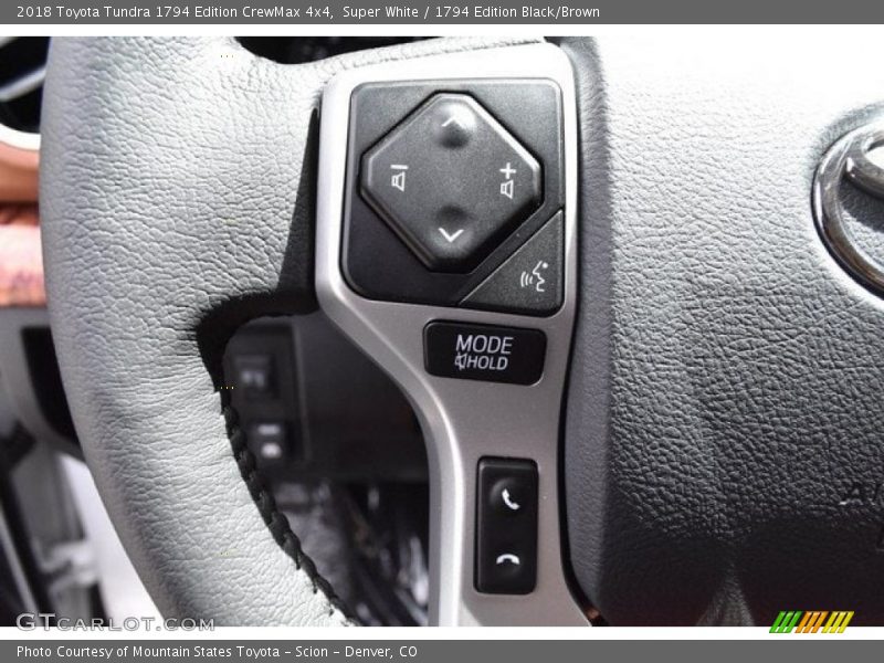 Super White / 1794 Edition Black/Brown 2018 Toyota Tundra 1794 Edition CrewMax 4x4