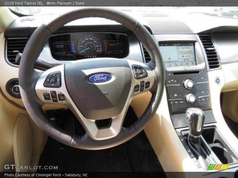 White Platinum / Dune 2018 Ford Taurus SEL