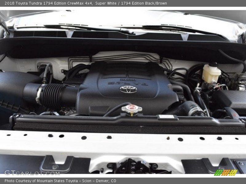 Super White / 1794 Edition Black/Brown 2018 Toyota Tundra 1794 Edition CrewMax 4x4