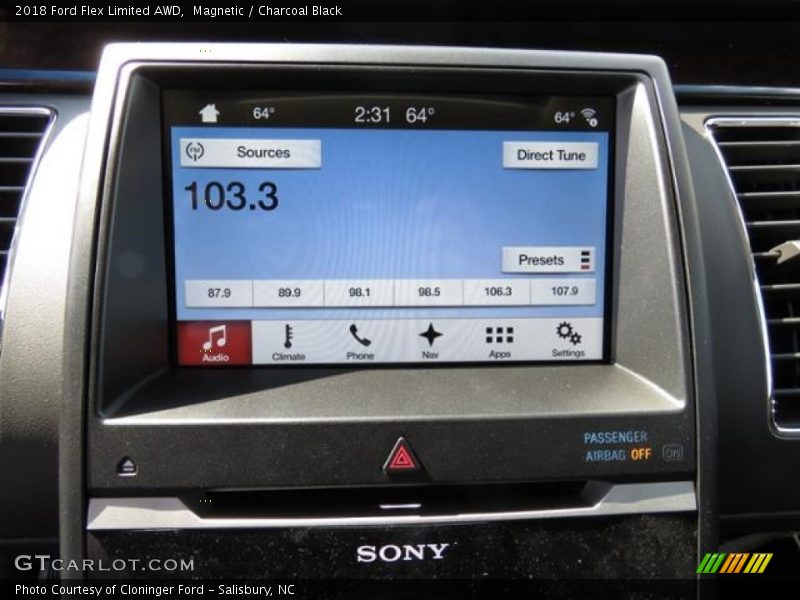 Audio System of 2018 Flex Limited AWD