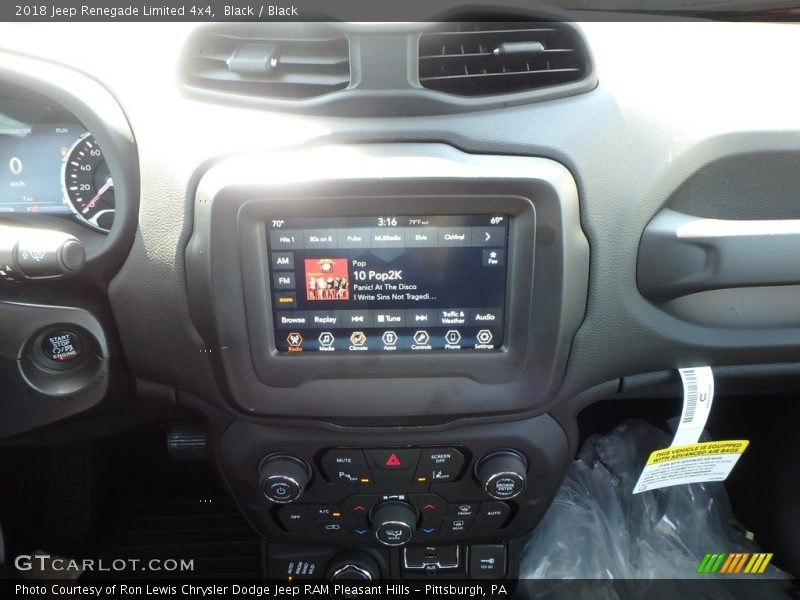 Black / Black 2018 Jeep Renegade Limited 4x4