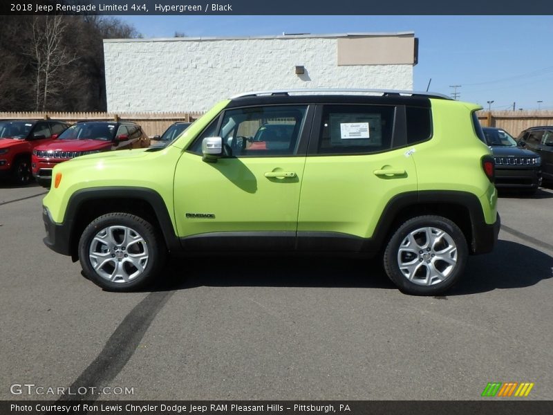 Hypergreen / Black 2018 Jeep Renegade Limited 4x4