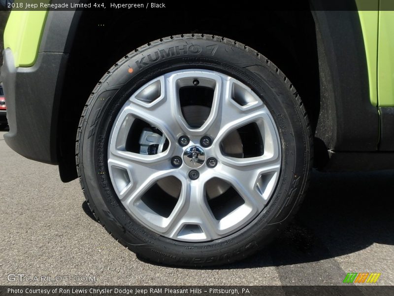 Hypergreen / Black 2018 Jeep Renegade Limited 4x4