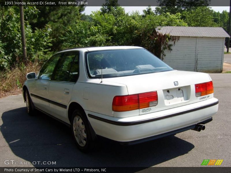 Frost White / Blue 1993 Honda Accord EX Sedan