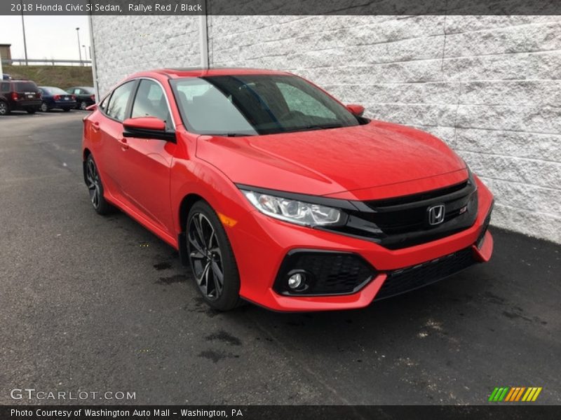 Rallye Red / Black 2018 Honda Civic Si Sedan