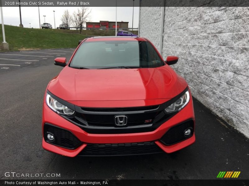Rallye Red / Black 2018 Honda Civic Si Sedan