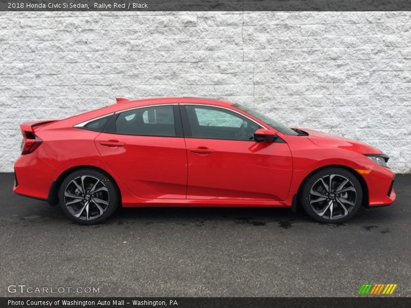 Rallye Red / Black 2018 Honda Civic Si Sedan