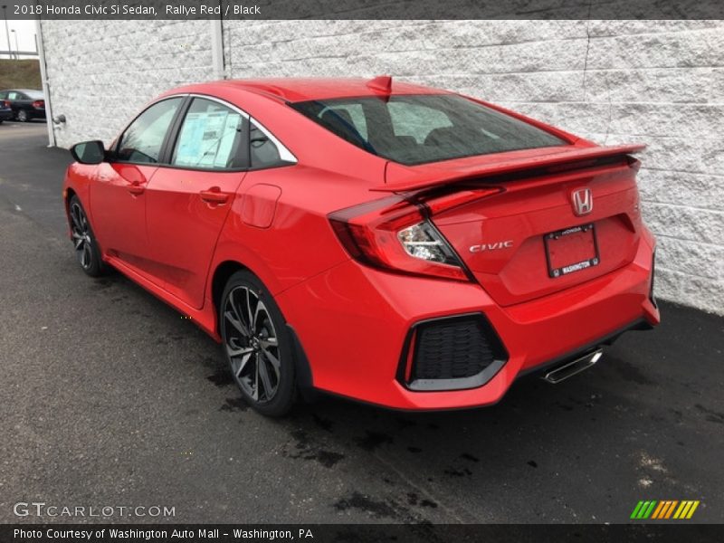 Rallye Red / Black 2018 Honda Civic Si Sedan