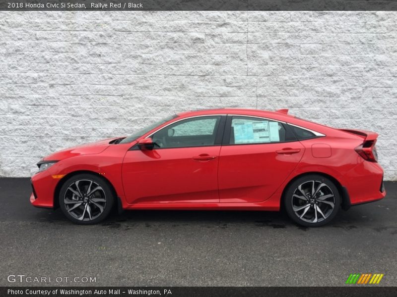 Rallye Red / Black 2018 Honda Civic Si Sedan