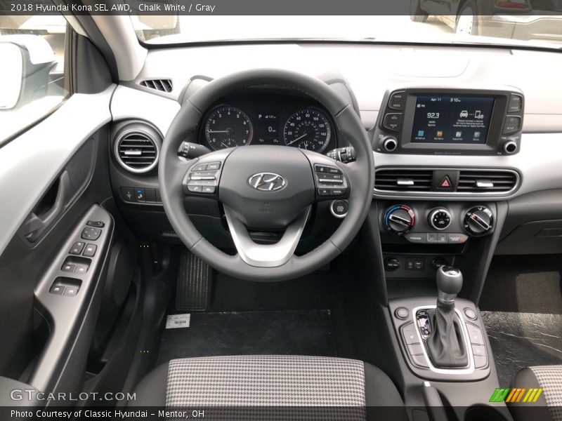 Dashboard of 2018 Kona SEL AWD