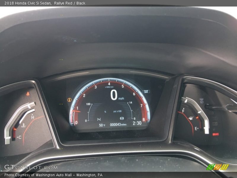 Rallye Red / Black 2018 Honda Civic Si Sedan