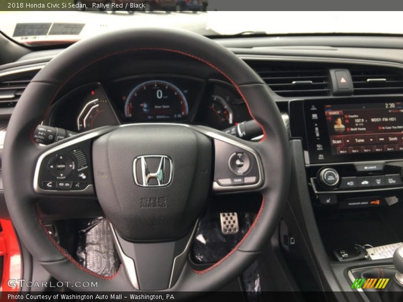 Rallye Red / Black 2018 Honda Civic Si Sedan