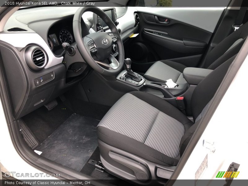  2018 Kona SEL AWD Gray Interior
