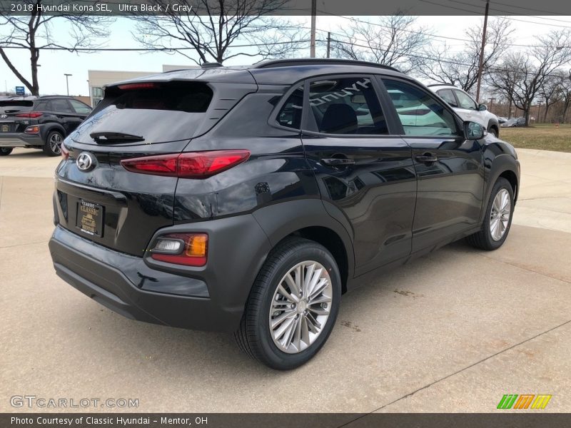 Ultra Black / Gray 2018 Hyundai Kona SEL