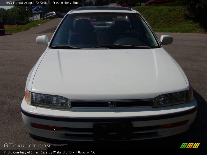 Frost White / Blue 1993 Honda Accord EX Sedan