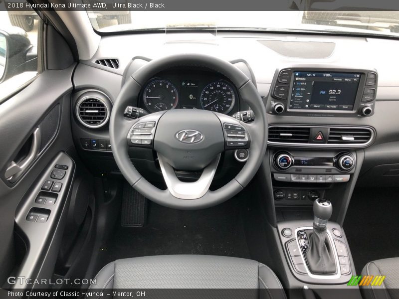 Dashboard of 2018 Kona Ultimate AWD