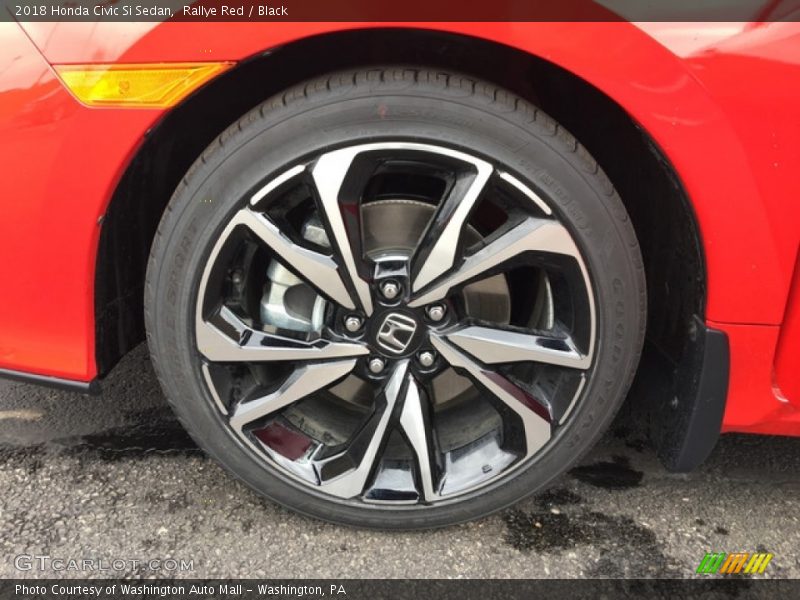 Rallye Red / Black 2018 Honda Civic Si Sedan