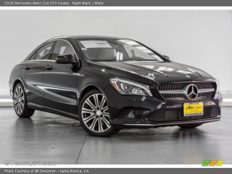 Night Black / Black 2018 Mercedes-Benz CLA 250 Coupe