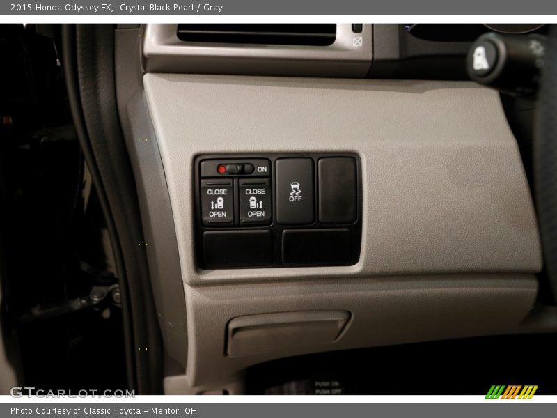 Crystal Black Pearl / Gray 2015 Honda Odyssey EX