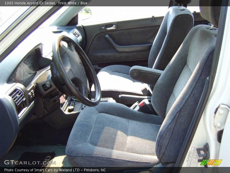 Frost White / Blue 1993 Honda Accord EX Sedan