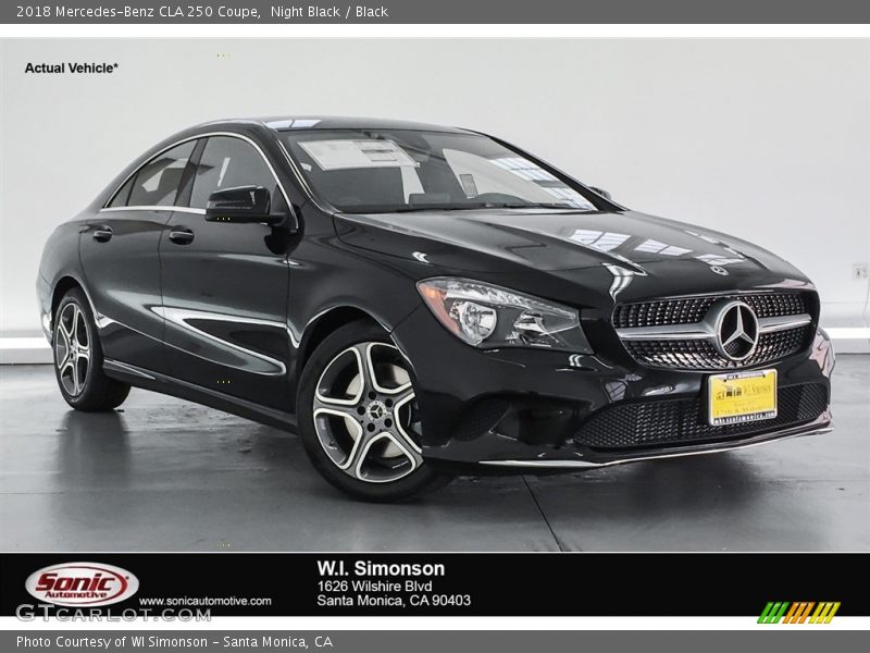 Night Black / Black 2018 Mercedes-Benz CLA 250 Coupe