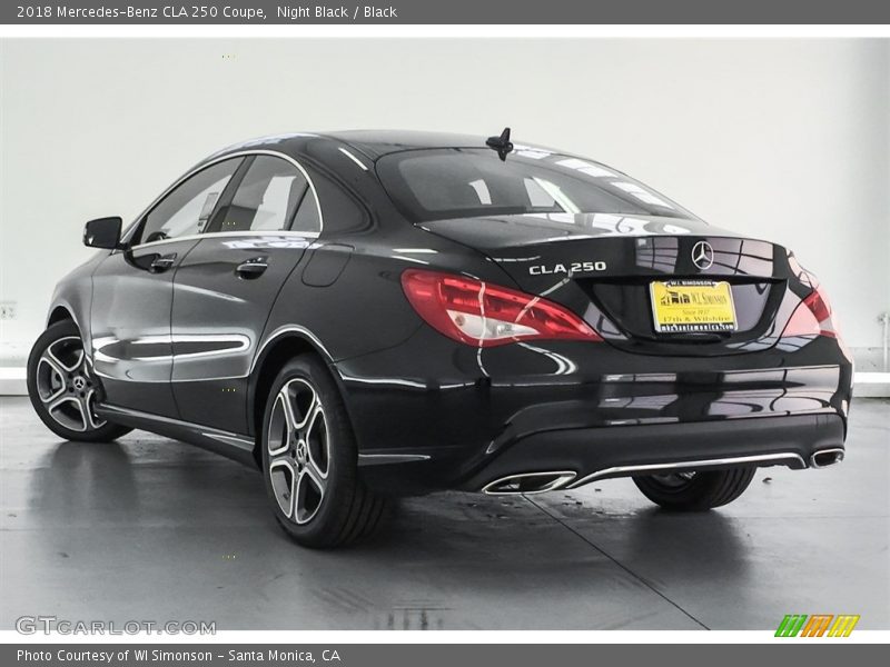 Night Black / Black 2018 Mercedes-Benz CLA 250 Coupe