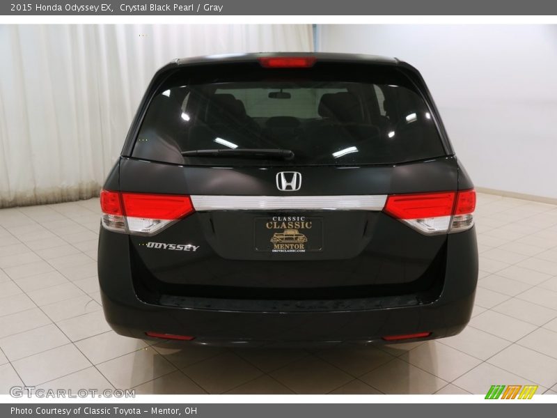 Crystal Black Pearl / Gray 2015 Honda Odyssey EX