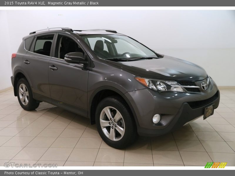 Magnetic Gray Metallic / Black 2015 Toyota RAV4 XLE
