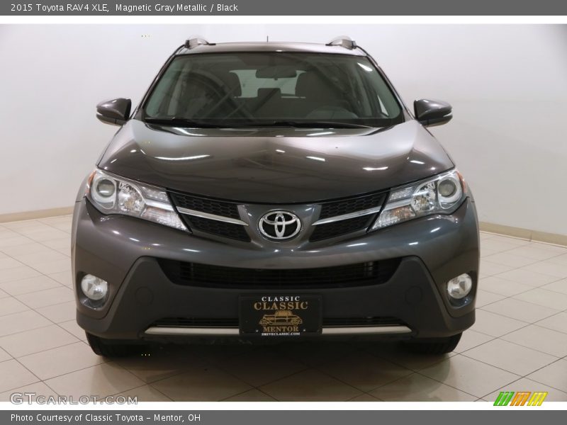 Magnetic Gray Metallic / Black 2015 Toyota RAV4 XLE