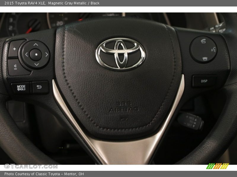 Magnetic Gray Metallic / Black 2015 Toyota RAV4 XLE