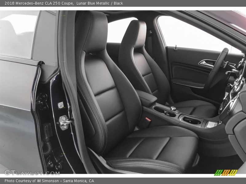 Lunar Blue Metallic / Black 2018 Mercedes-Benz CLA 250 Coupe