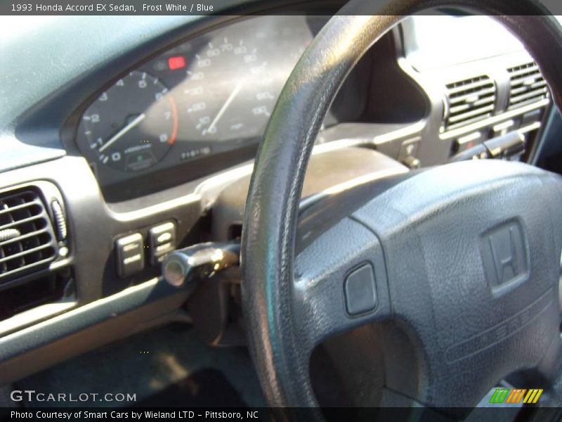 Frost White / Blue 1993 Honda Accord EX Sedan