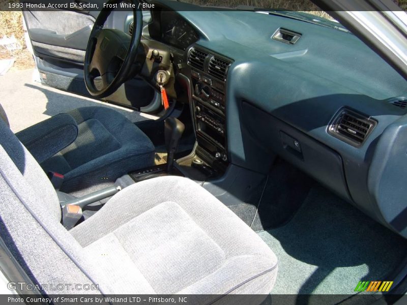 Frost White / Blue 1993 Honda Accord EX Sedan