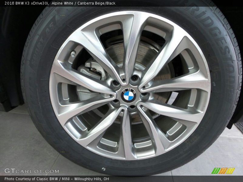 Alpine White / Canberra Beige/Black 2018 BMW X3 xDrive30i