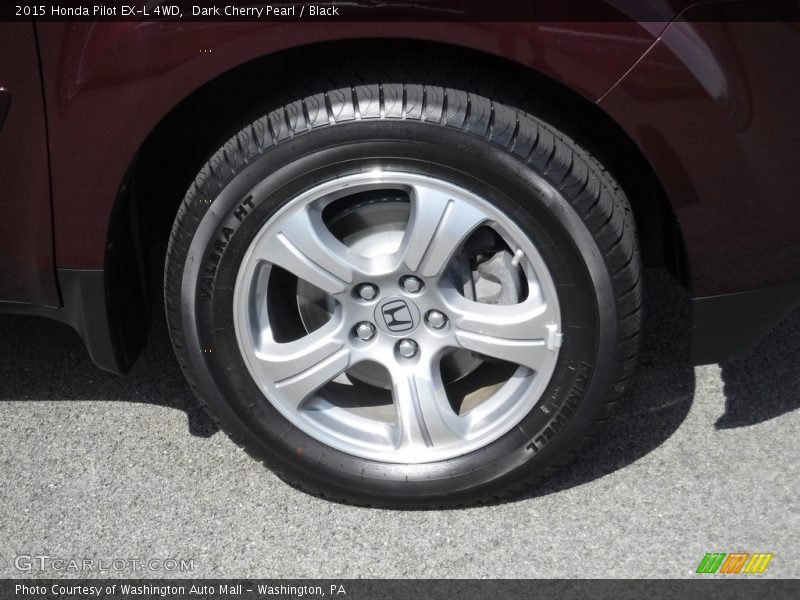Dark Cherry Pearl / Black 2015 Honda Pilot EX-L 4WD