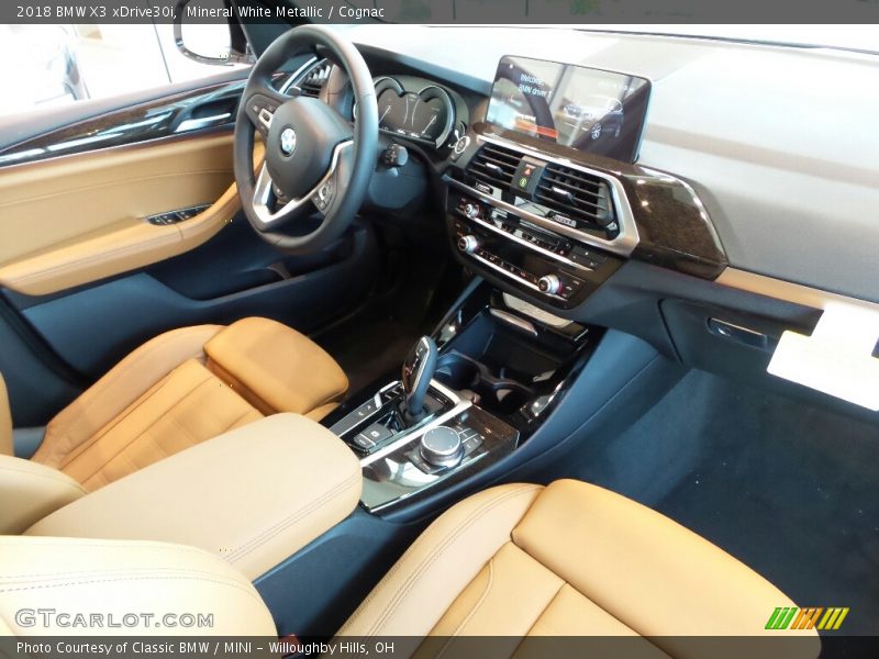 Mineral White Metallic / Cognac 2018 BMW X3 xDrive30i