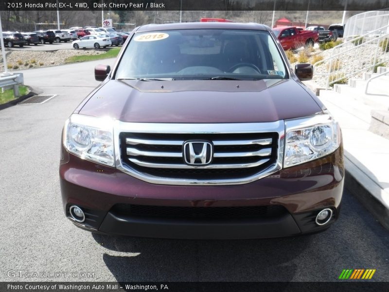 Dark Cherry Pearl / Black 2015 Honda Pilot EX-L 4WD