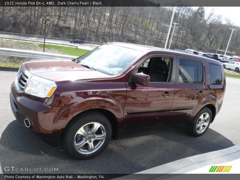 Dark Cherry Pearl / Black 2015 Honda Pilot EX-L 4WD